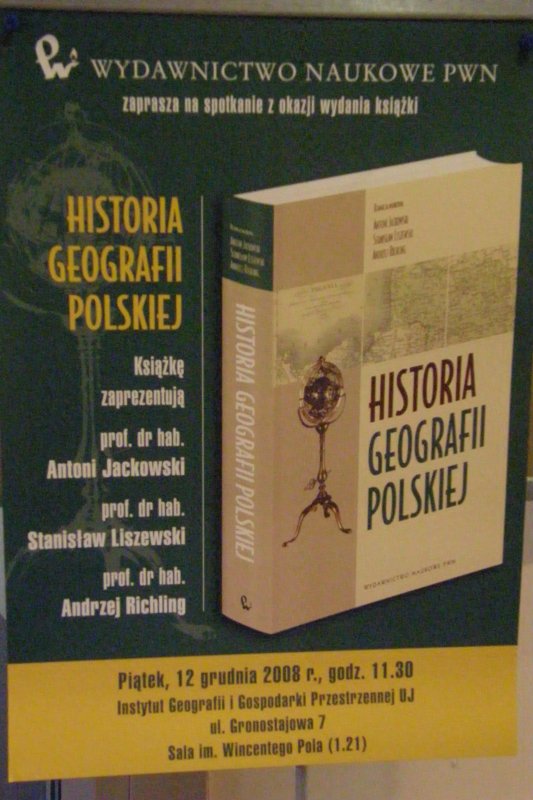 Spotkanie z okazji wydania książki "Historia geografii polskiej"