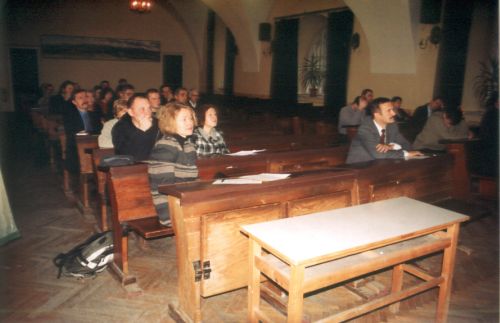 Zebranie naukowe IGiGP UJ w budynku przy ul. Grodzkiej 64 - 2003